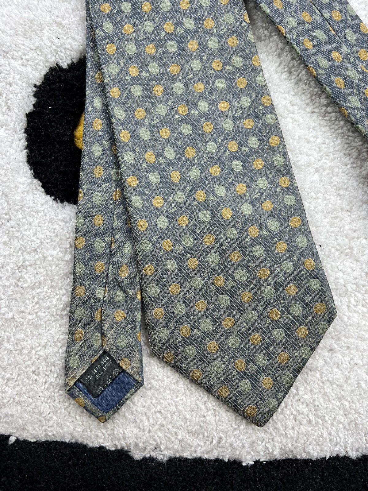 Ermenegildo Zegna Vintage Ermenegildo Zegna Silk Geometric Luxury Tie Size ONE SIZE - 2 Thumbnail