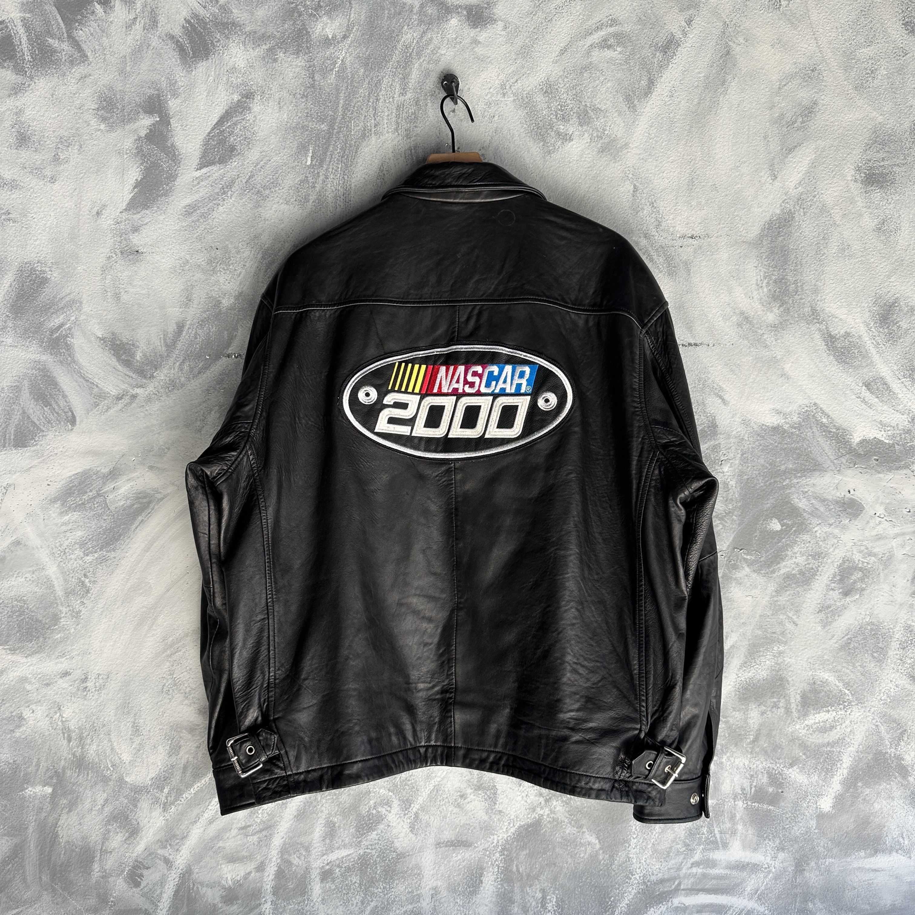 NASCAR Vintage Nascar Genuine Leather Jacket Men’s Sz Large Black Size US L / EU 52-54 / 3 - 5 Thumbnail