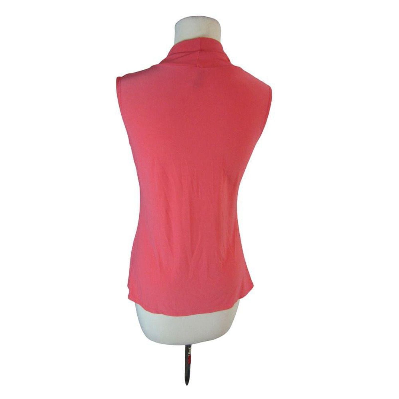 Other J.M. Fleurette Coral Draped Neck Sleeveless Blouse Size M Size M / US 6-8 / IT 42-44 - 8 Thumbnail