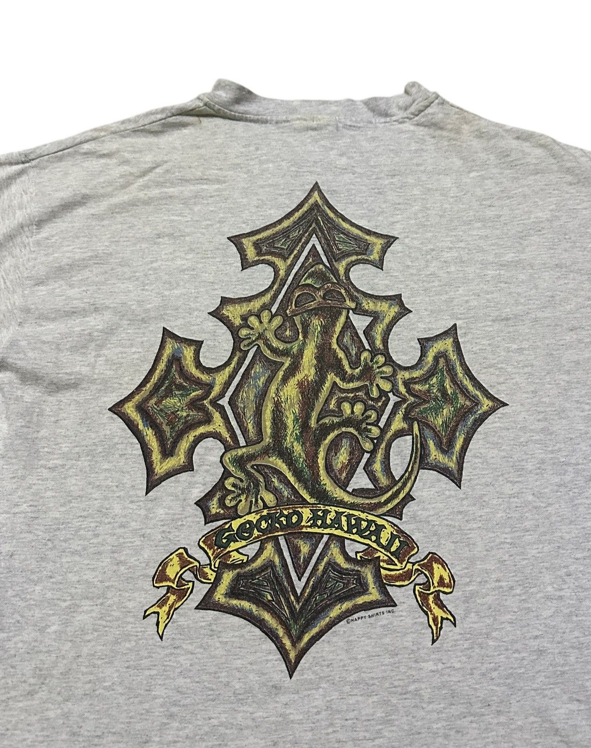 Vintage Vintage 90s Gecko hawaii backhit tshirt size L Size US L / EU 52-54 / 3 - 4 Thumbnail