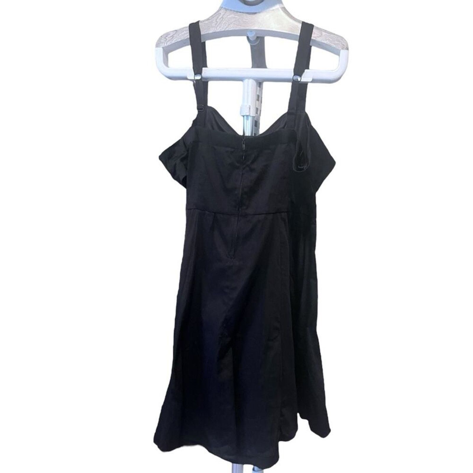 Torrid Torrid Black Off the Shoulder Mini Dress with Peter Collar Size XL / US 12-14 / IT 48-50 - 2 Thumbnail