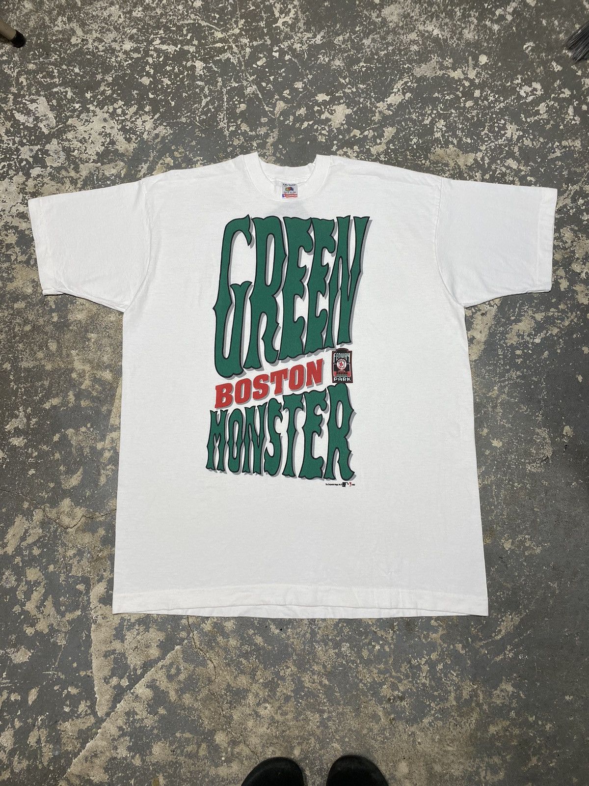 MLB × Vintage Vintage Green Monster Boston Red Sox MLB 1993 Tshirt Size US XXL / EU 58 / 5 - 1 Thumbnail