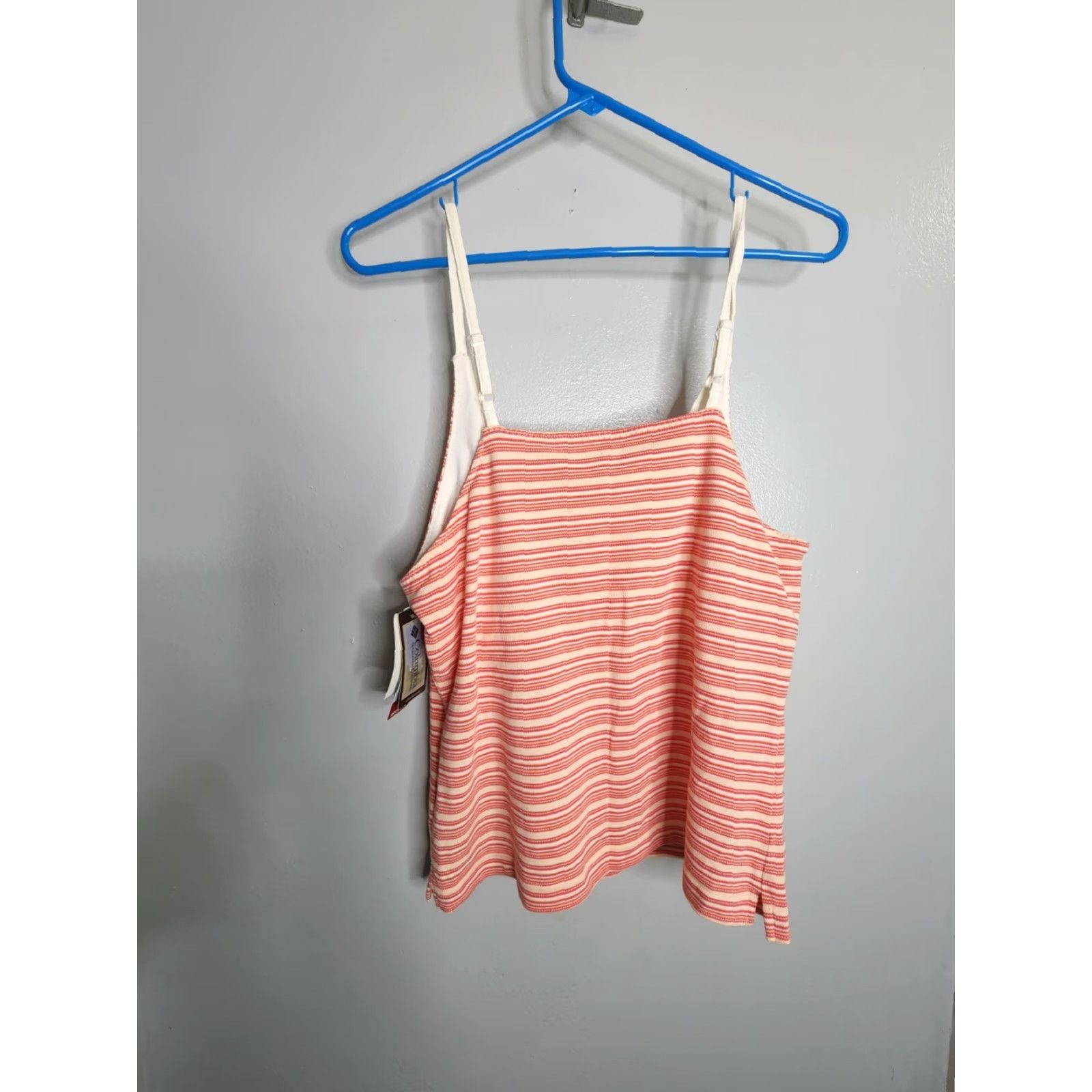 Vintage Columbia Womens L Pink Striped Spaghetti Strap Tank Top Size L / US 10 / IT 46 - 2 Thumbnail