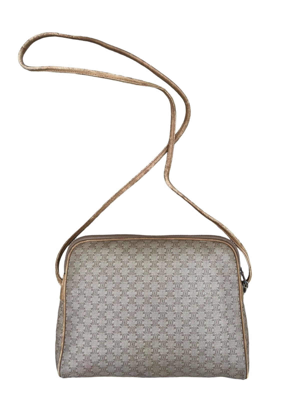 Celine Vintage 90s Celine Paris Monogram Leather Bag Size ONE SIZE - 6 Thumbnail