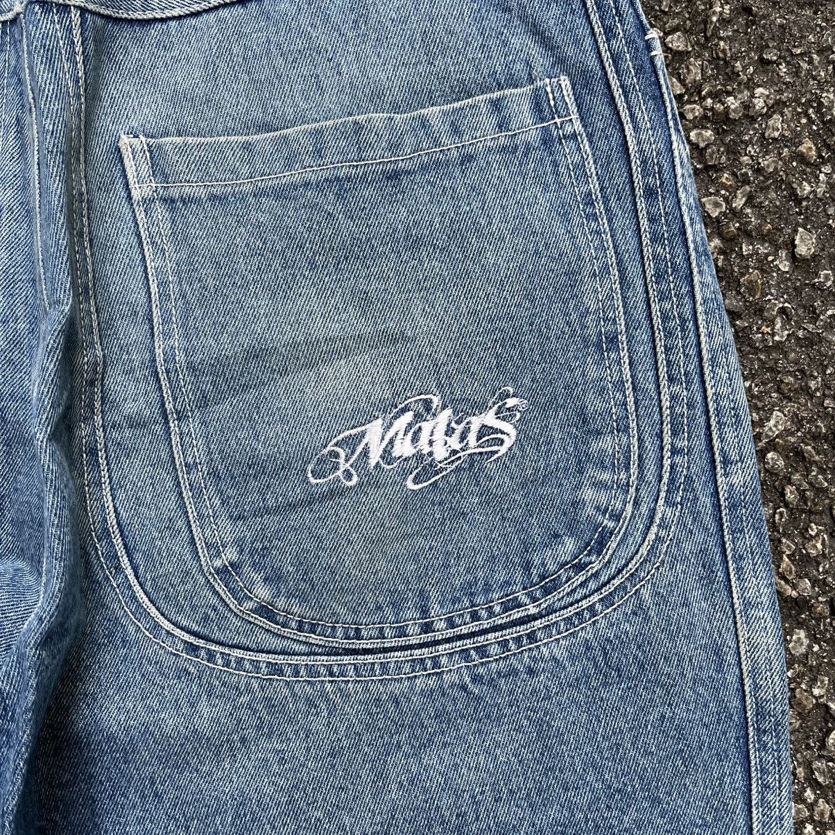 Southpole Baggy Jeans Multi Pocket Faded Blue Y2K Denim Skater Pants Size US 32 / EU 48 - 13 Thumbnail