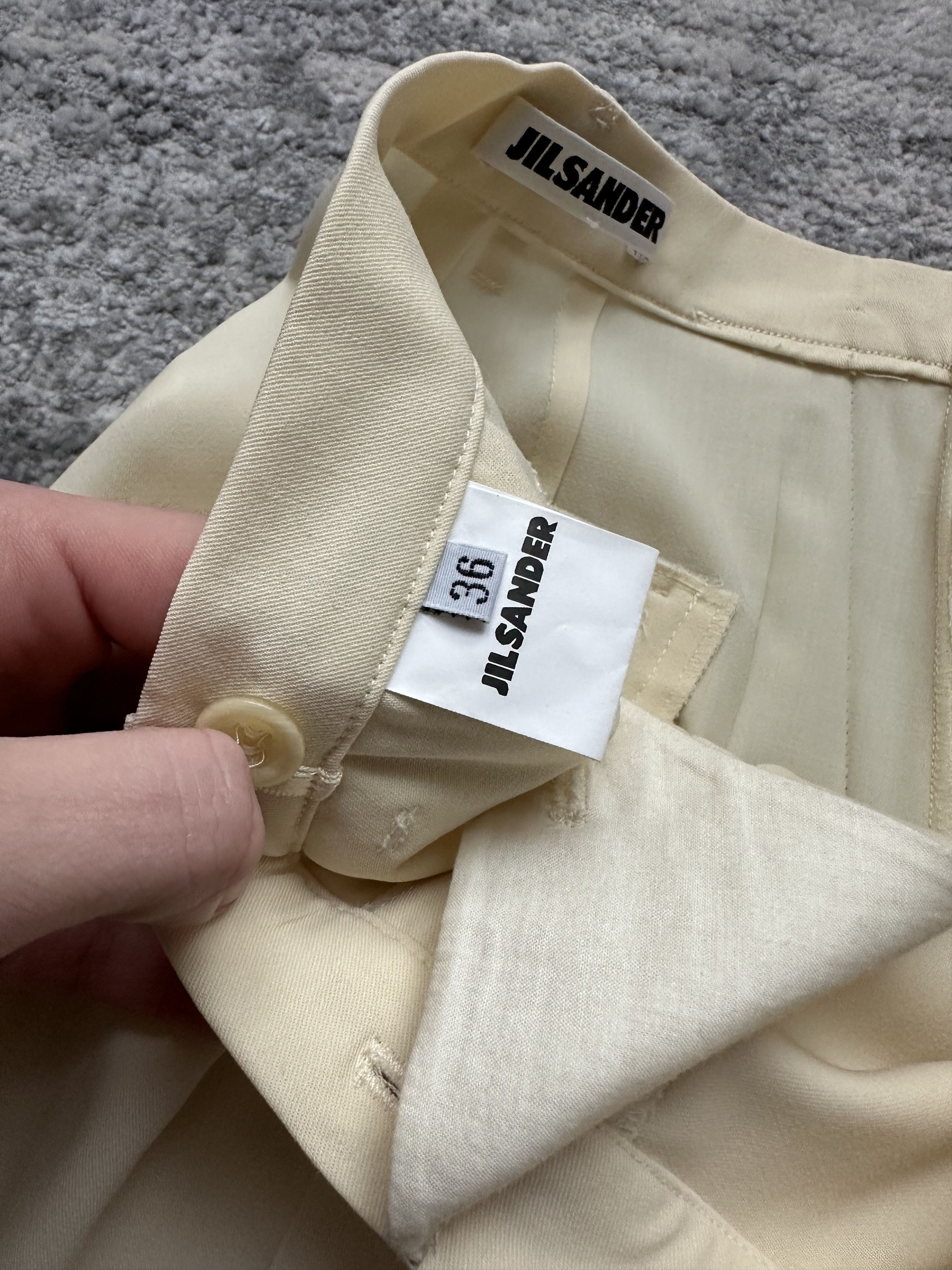 Jil Sander Jil Sander butter yellow pants vintage rare Size 25" / US 0 / IT 36 - 7 Thumbnail