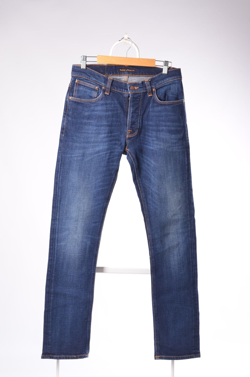 Nudie Jeans NUDIE JEANS Dude Dan Dark Deep Worn Regular Size W29 L32 Size US 29 - 3 Thumbnail
