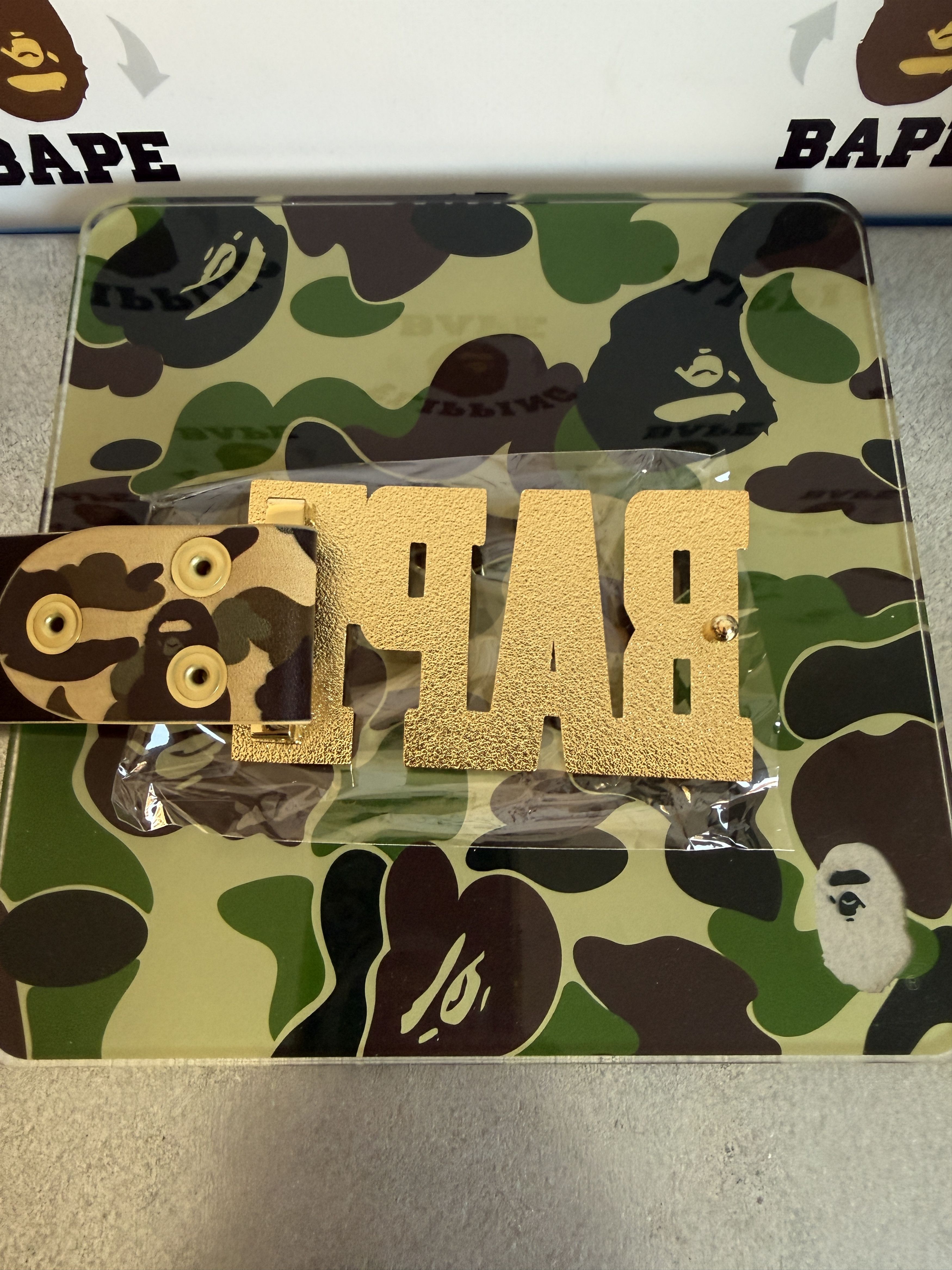 Bape BAPE 1ST CAMO BAPE LEATHER BELT (M/34) Size 34 - 4 Thumbnail