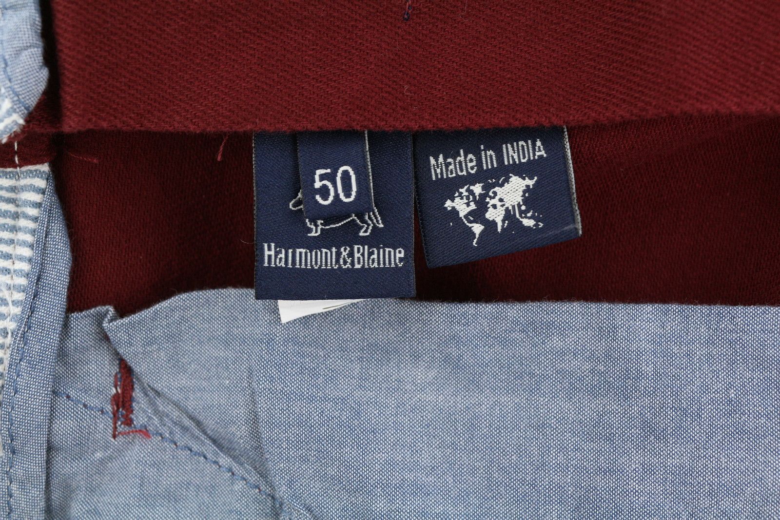 Harmont & Blaine 50 W36 Burgundy Narrow Zip Fly Chino Trousers 89121 Size US 36 / EU 52 - 8 Thumbnail