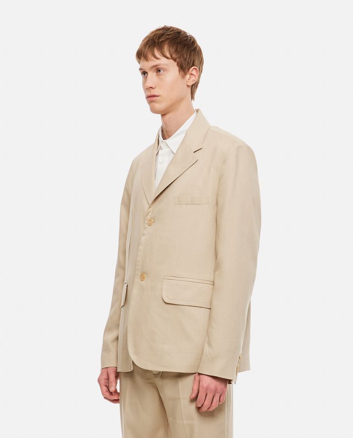 Jacquemus o1mle0225 La Veste Bacio Jacket in Beige Size US S / EU 44-46 / 1 - 2 Thumbnail