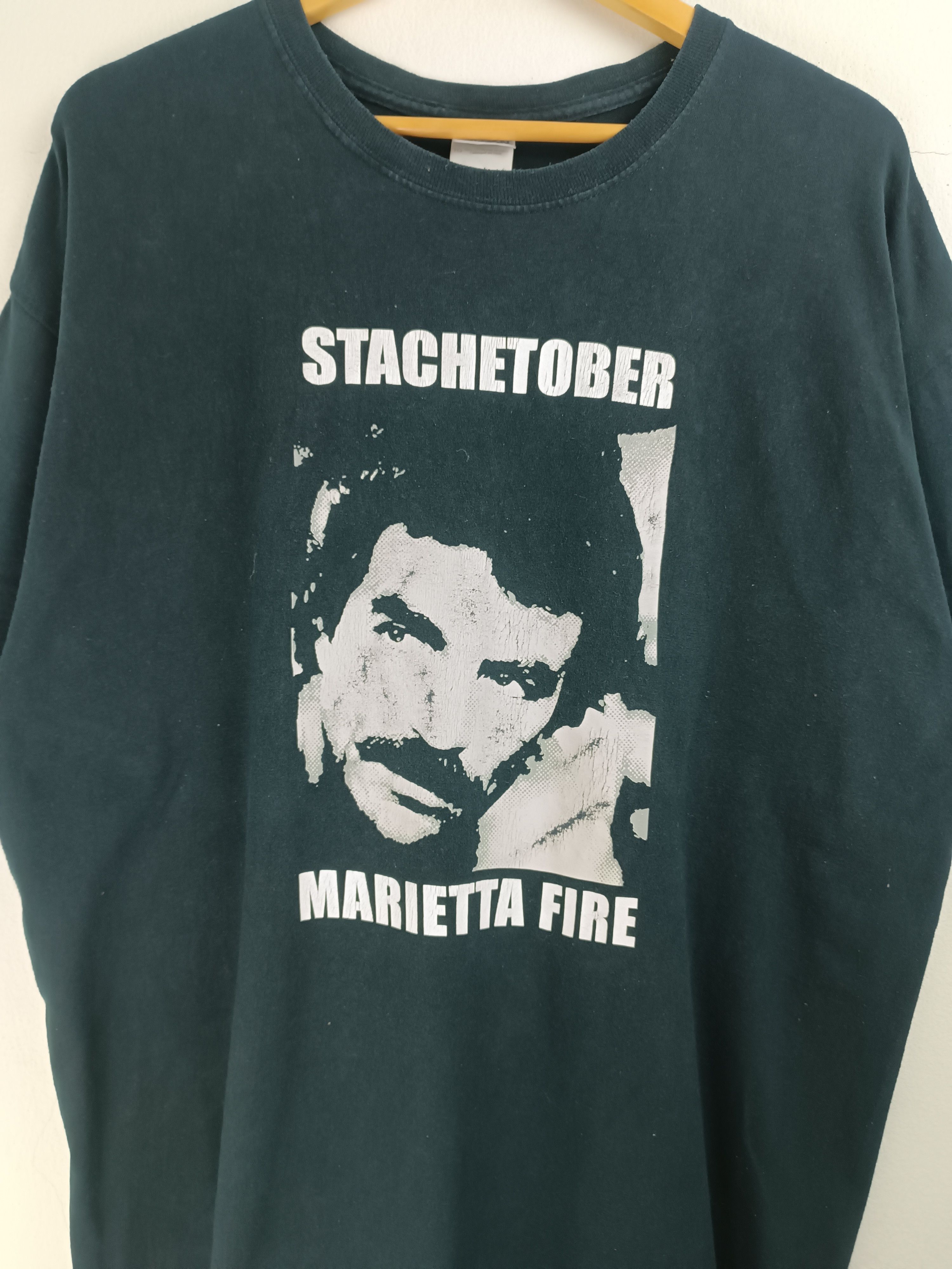 Other VINTAGE STACHETOBER MARIETTA FIRE FIREFIGHTERS DISASTER TEE Size US XL / EU 56 / 4 - 10 Thumbnail