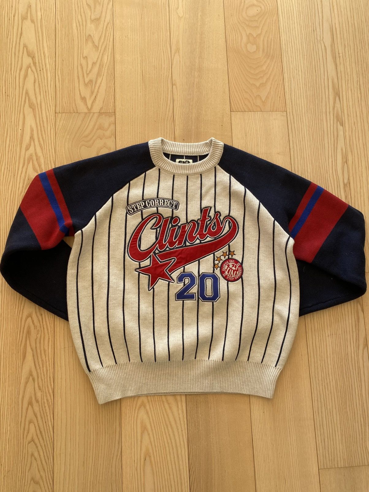 Clints Clints Inc Knit Sweater Graphic Streetwear Size M Size US M / EU 48-50 / 2 - 1 Thumbnail