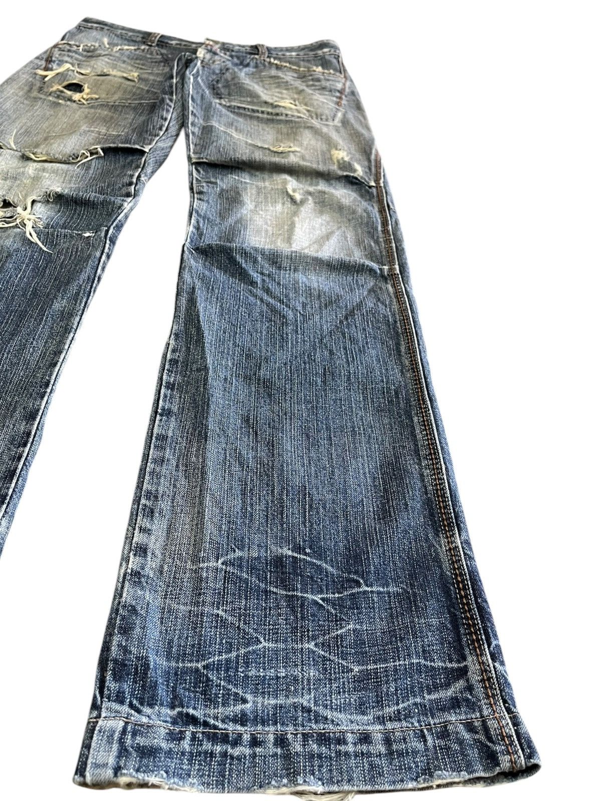 14th Addiction Vintage Le Jean Martihe Francois Girbaud Flare Denim Size US 32 / EU 48 - 4 Thumbnail
