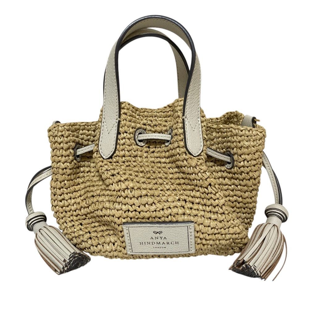 Other Other Anya Hindmarch Small Drawstring Raffia Tote Bag Plant-based Tote Bag DUTY FREE for USA Size ONE SIZE - 1 Thumbnail