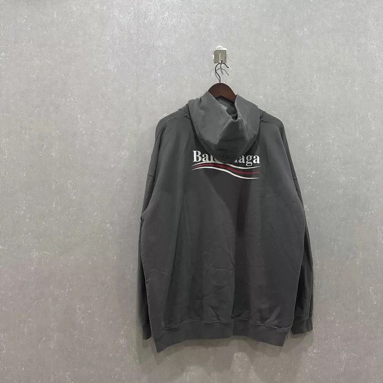 Balenciaga Balenciaga Hoodie, Size XS, Smoke Gray, with Logo Size US XS / EU 42 / 0 - 2 Thumbnail