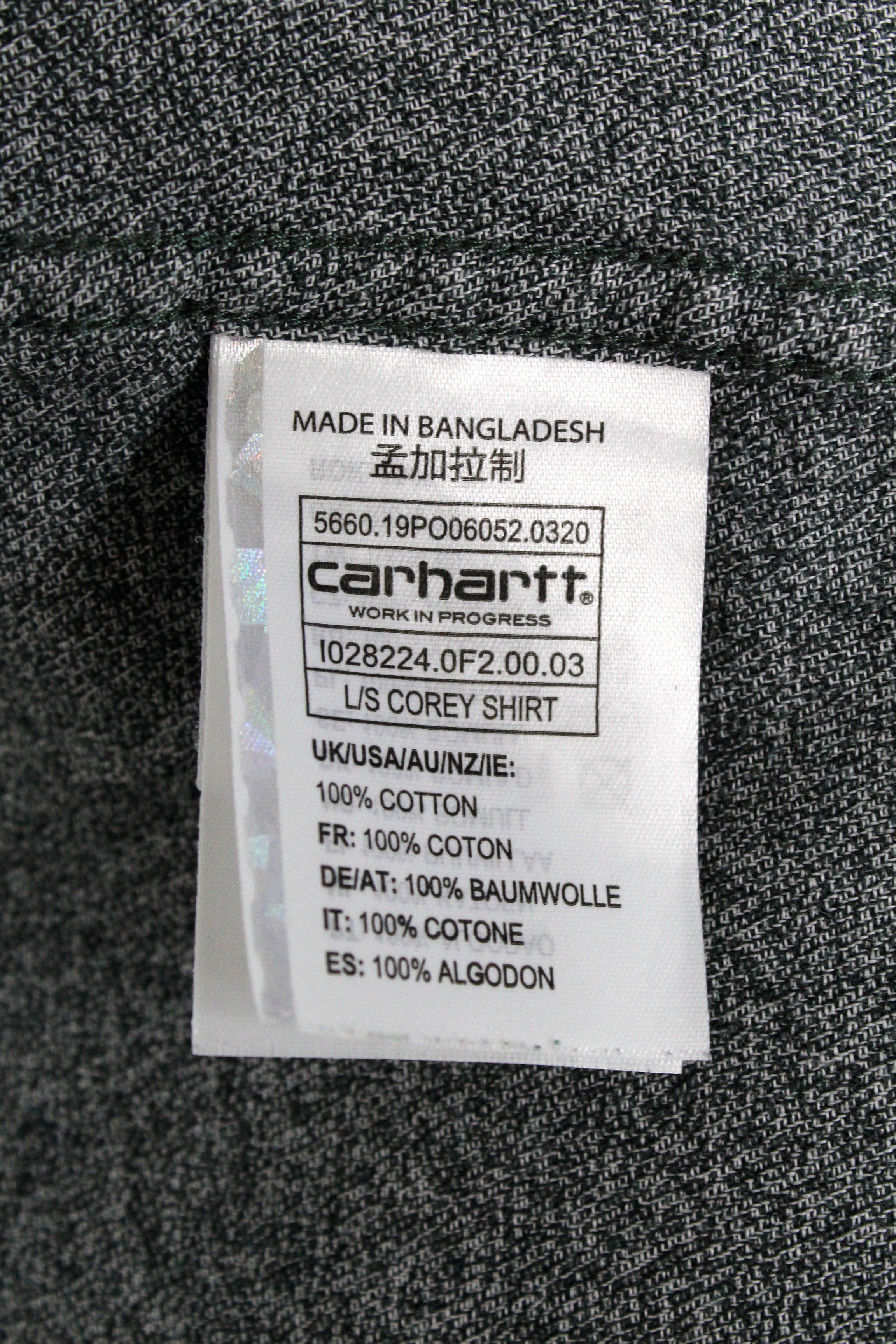 Carhartt Wip Carhartt Wip Corey Green Gray Flannel Oxford Shirt Size US S / EU 44-46 / 1 - 5 Thumbnail