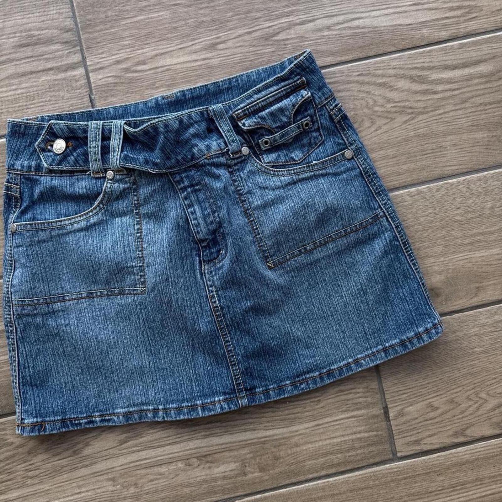 Other Y2K Miss Cocoa Denim Mini Skirt Size 30" / US 8 / IT 44 - 5 Thumbnail