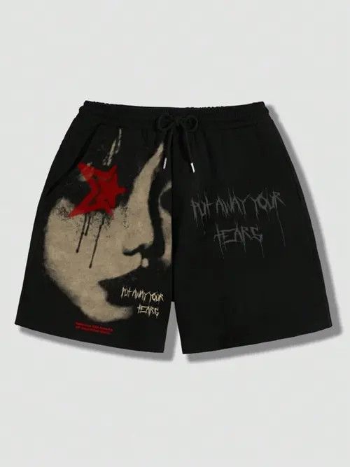 Designer Gothic Y2k Shorts Opium