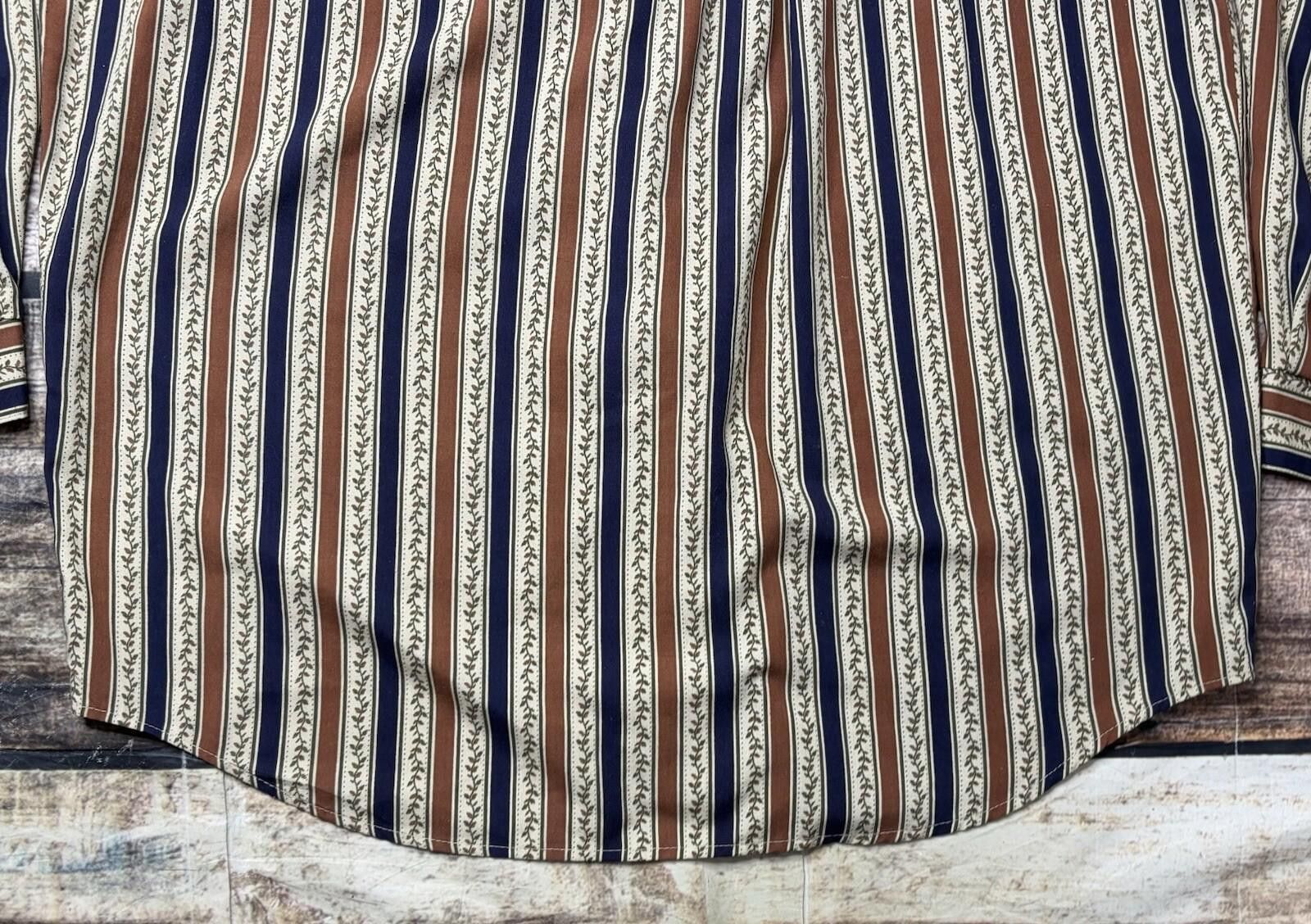 Jantzen VTG Jantzen Shirt Men's XL Striped USA Leaf Vines 80s USA Size US XL / EU 56 / 4 - 8 Thumbnail