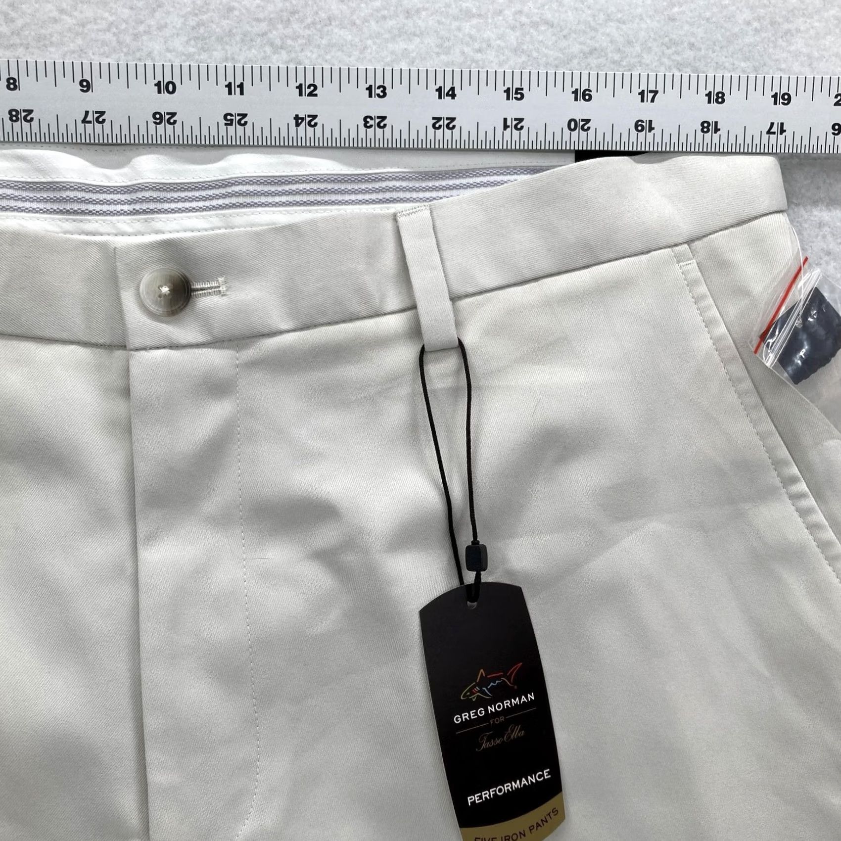 Tasso Elba Greg Norman Tasso Elba Pants Mens 36x30 Khaki Five Iron Performance Sorbtek Size US 36 / EU 52 - 7 Thumbnail