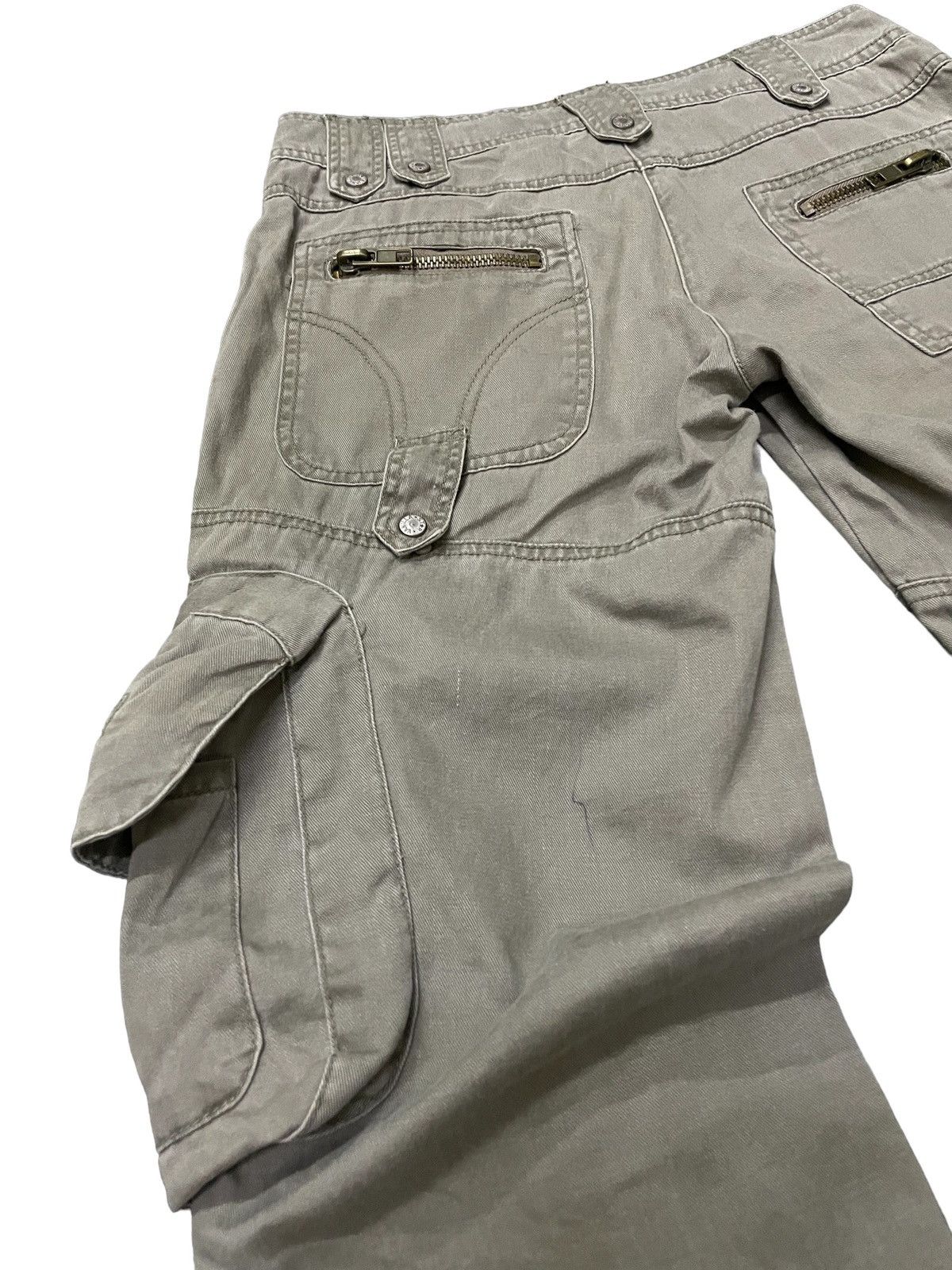 Le Grande Bleu (L.G.B.) × PPFM × Tete Homme Vanilla Star Japan Flared Gask Multi Pocket Cargo Pants Size US 30 / EU 46 - 21 Thumbnail