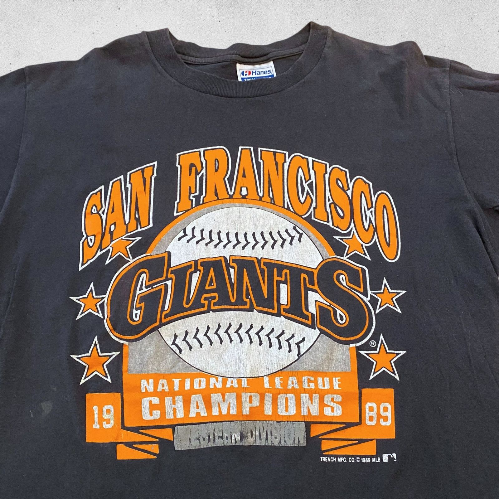 Hanes × MLB Vintage San Francisco Giants National League Champs T Shirt Size US L / EU 52-54 / 3 - 2 Thumbnail