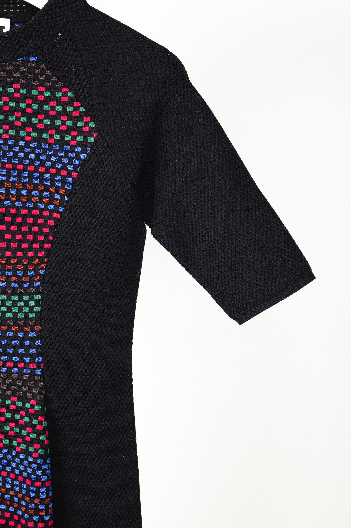 Missoni M Missoni Black Multicoloured Cube Knit Bodycon Dress Size M / US 6-8 / IT 42-44 - 5 Thumbnail