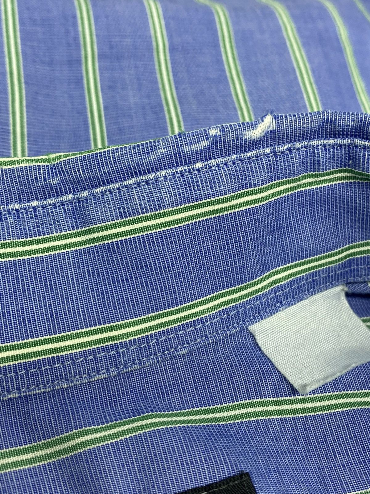 Christian Dior Monsieur Vintage Christian Dior Striped Short Sleeve Shirt Size US L / EU 52-54 / 3 - 12 Thumbnail