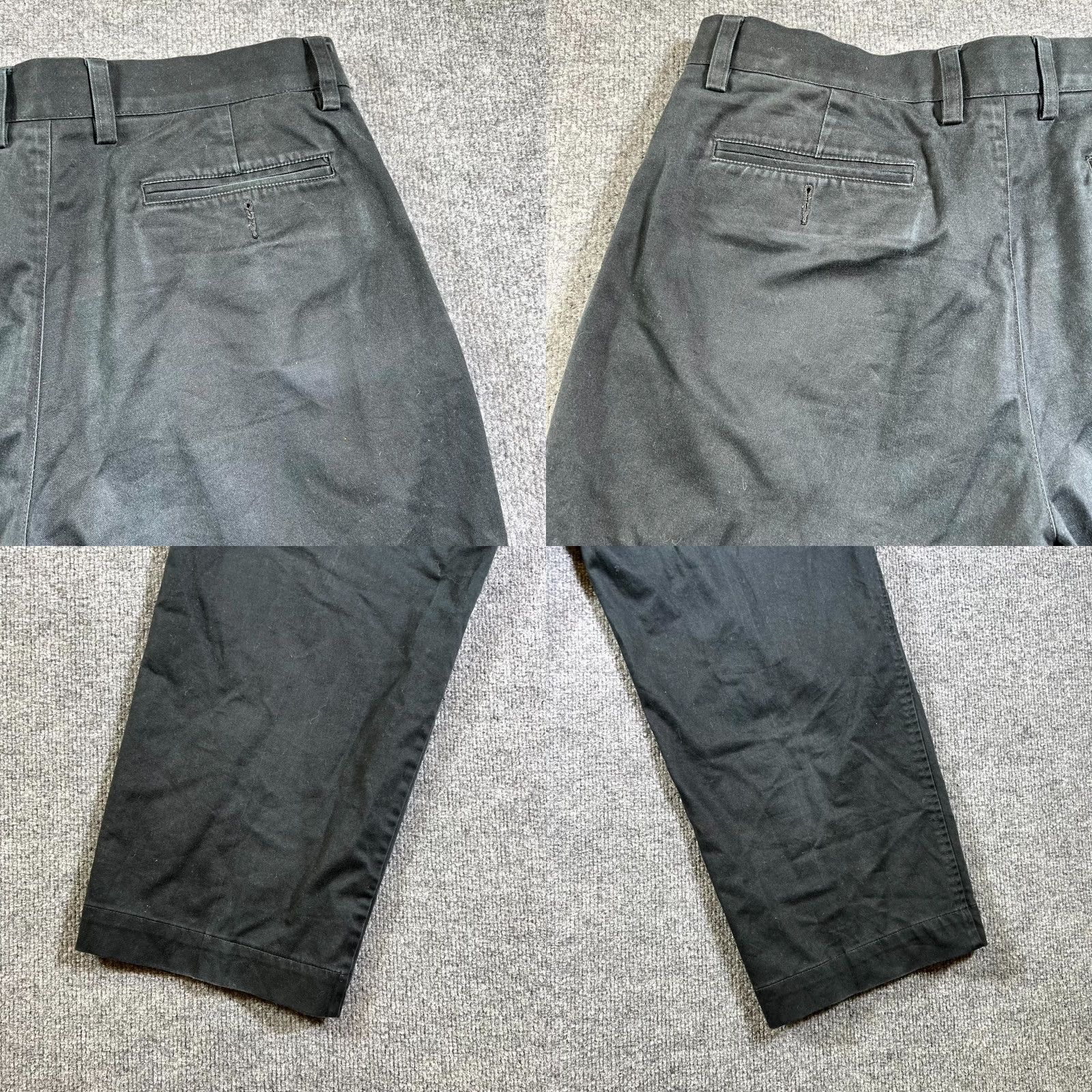 Vintage Bachrach Dress Pants Men's 32x32 Black Pleated Front Trousers Classic Business Pants Size US 32 / EU 48 - 9 Thumbnail
