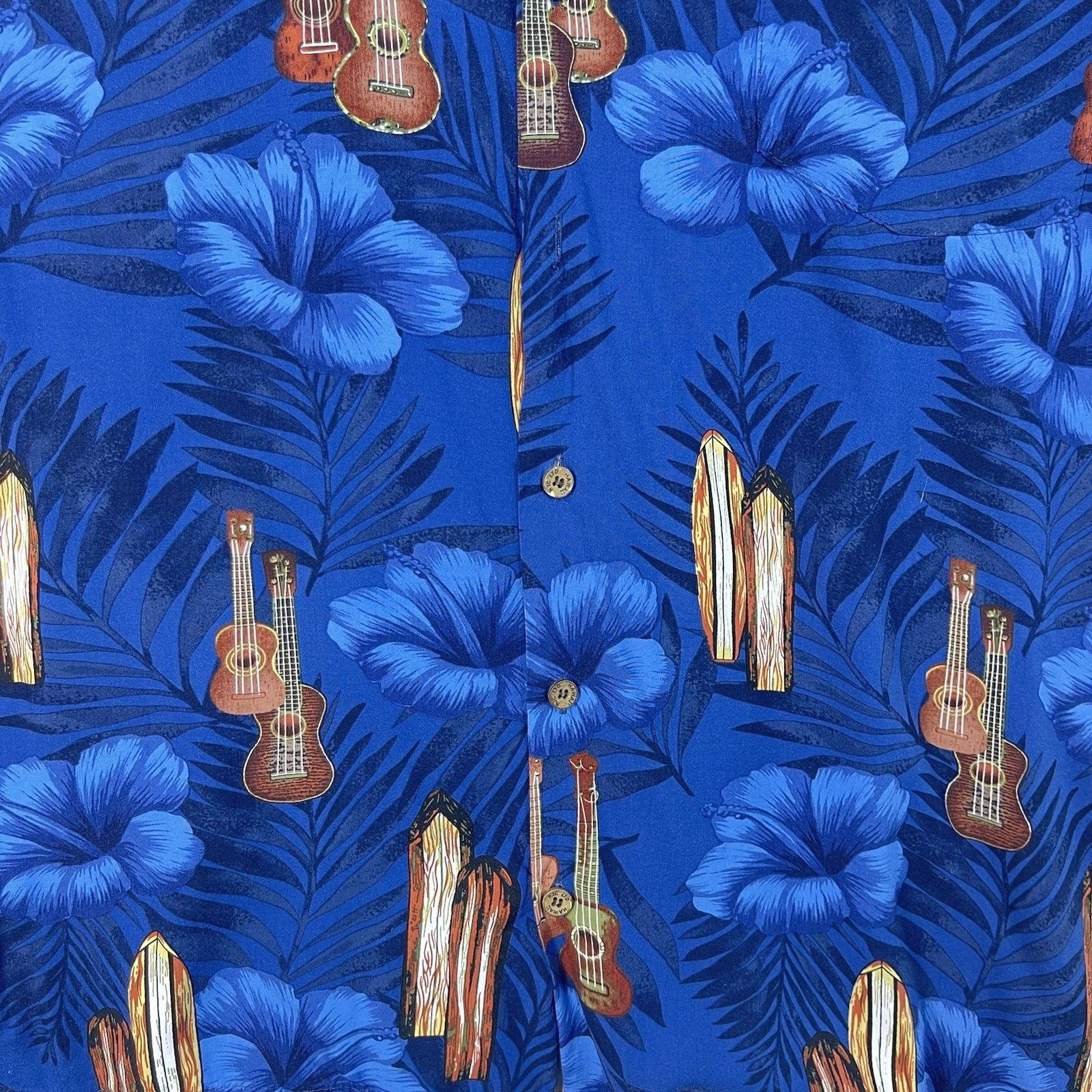 Kalaheo Vintage Kalaheo Hawaiian Shirt Mens XXL Hibiscus Guitar Size US XXL / EU 58 / 5 - 6 Thumbnail