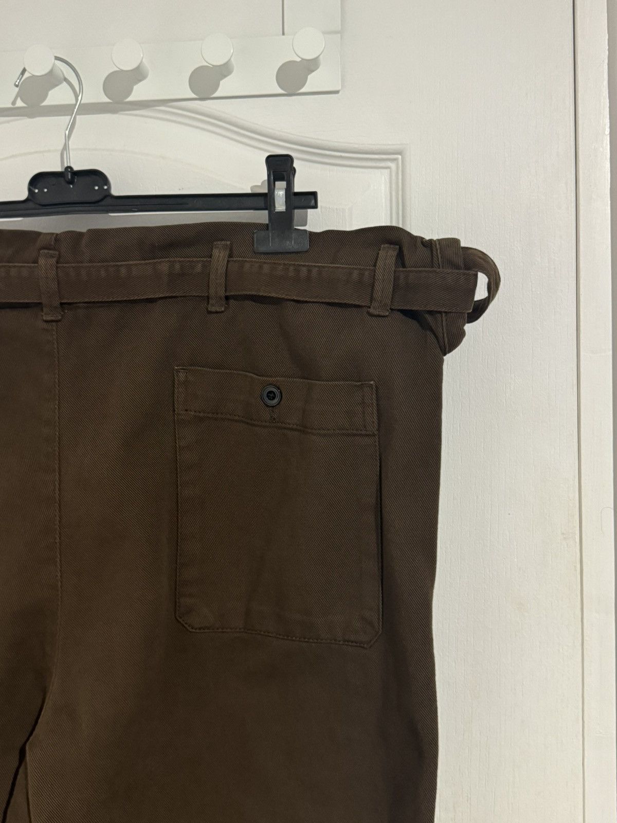 Lemaire Brown SS23 Judo Straight-Leg Garment-Dyed Cotton-Twill Pants Size US 30 / EU 46 - 3 Thumbnail