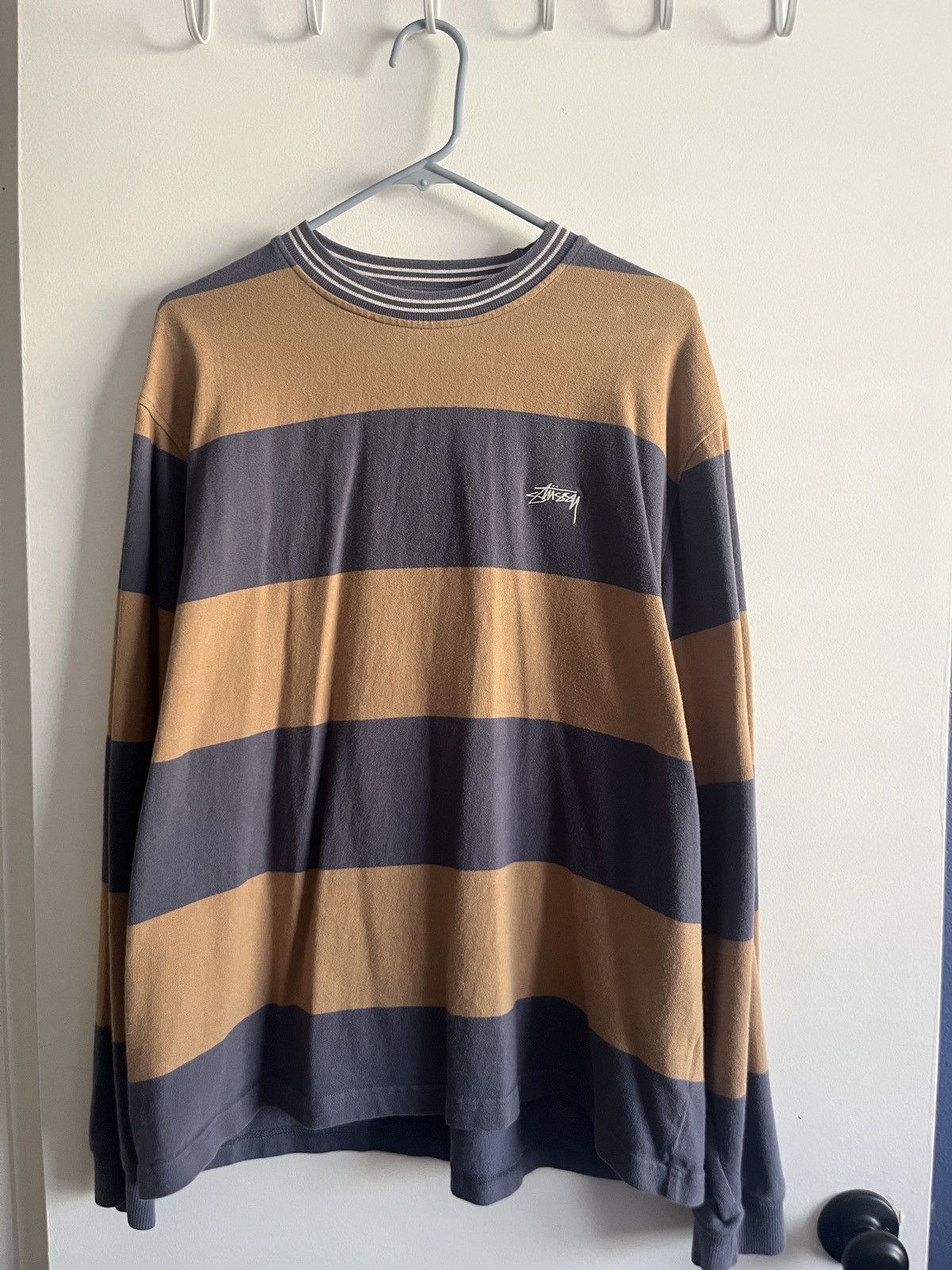 Stussy Stussy Striped Crewneck Size US XL / EU 56 / 4 - 1 Thumbnail