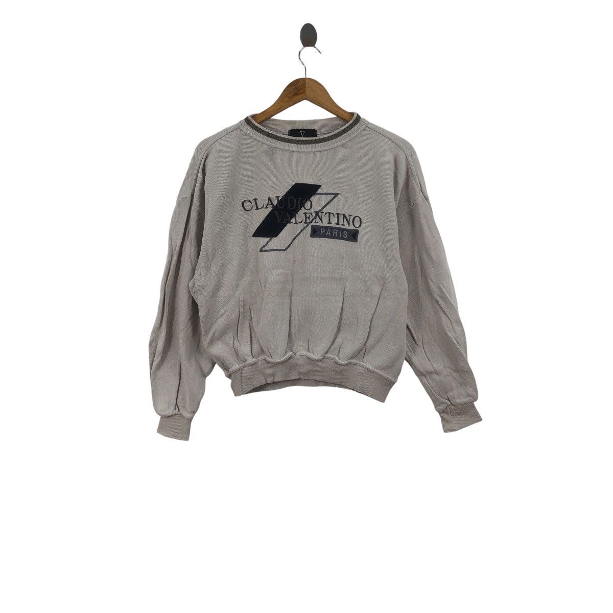 Vintage Vintage Designer CLAUDIO VALENTINO PARIS Pullover Sweatshirt Size M / US 6-8 / IT 42-44 - 1 Thumbnail