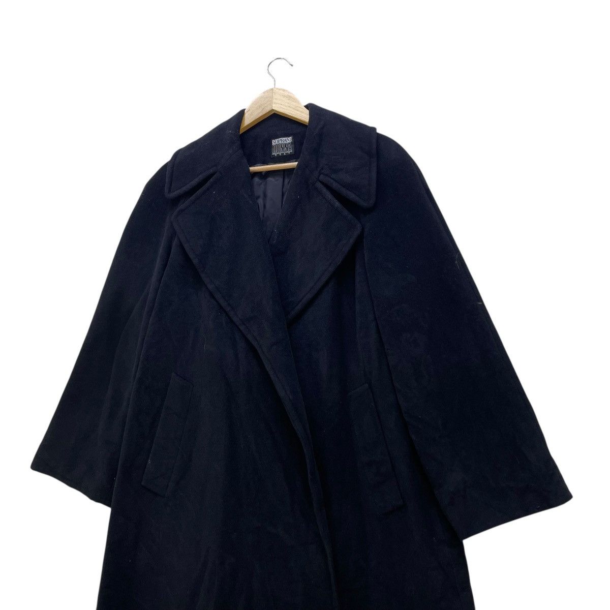 Japanese Brand 💥Vintage 90s Onward Coat Angora Wool Long Coat Jacket Size M / US 6-8 / IT 42-44 - 3 Thumbnail