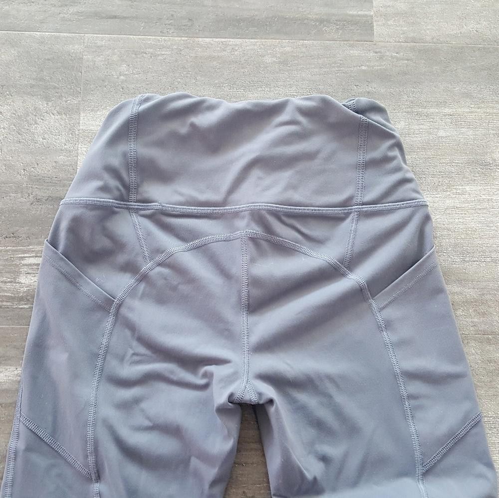 Designer Grey High Waisted Victoria Sport Knockout Legging Size 28" / US 6 / IT 42 - 3 Thumbnail