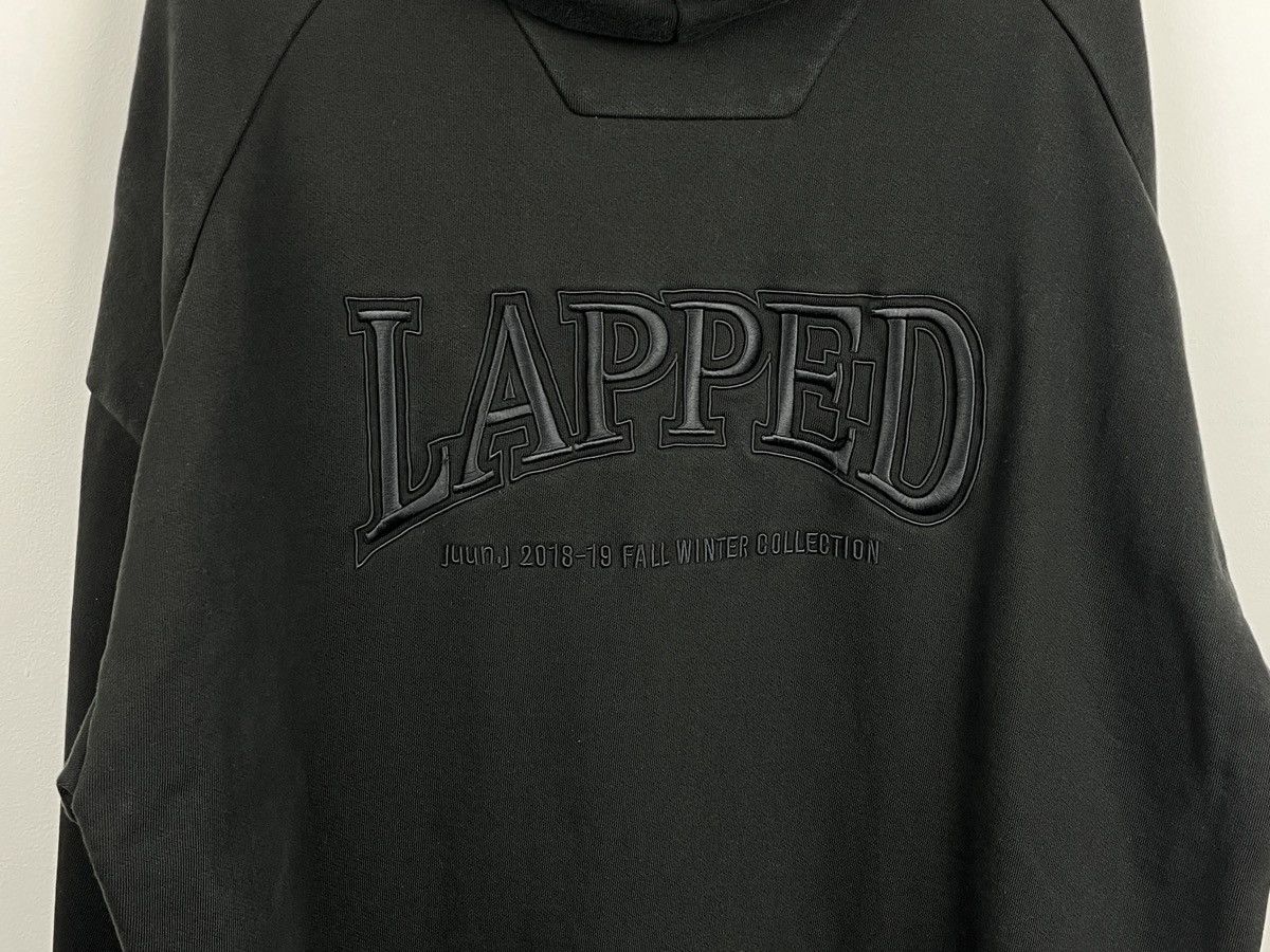 Juun.J Juun.J Black Embroidered Lapped Hoodie Streetwear Men’s M Size US M / EU 48-50 / 2 - 4 Thumbnail