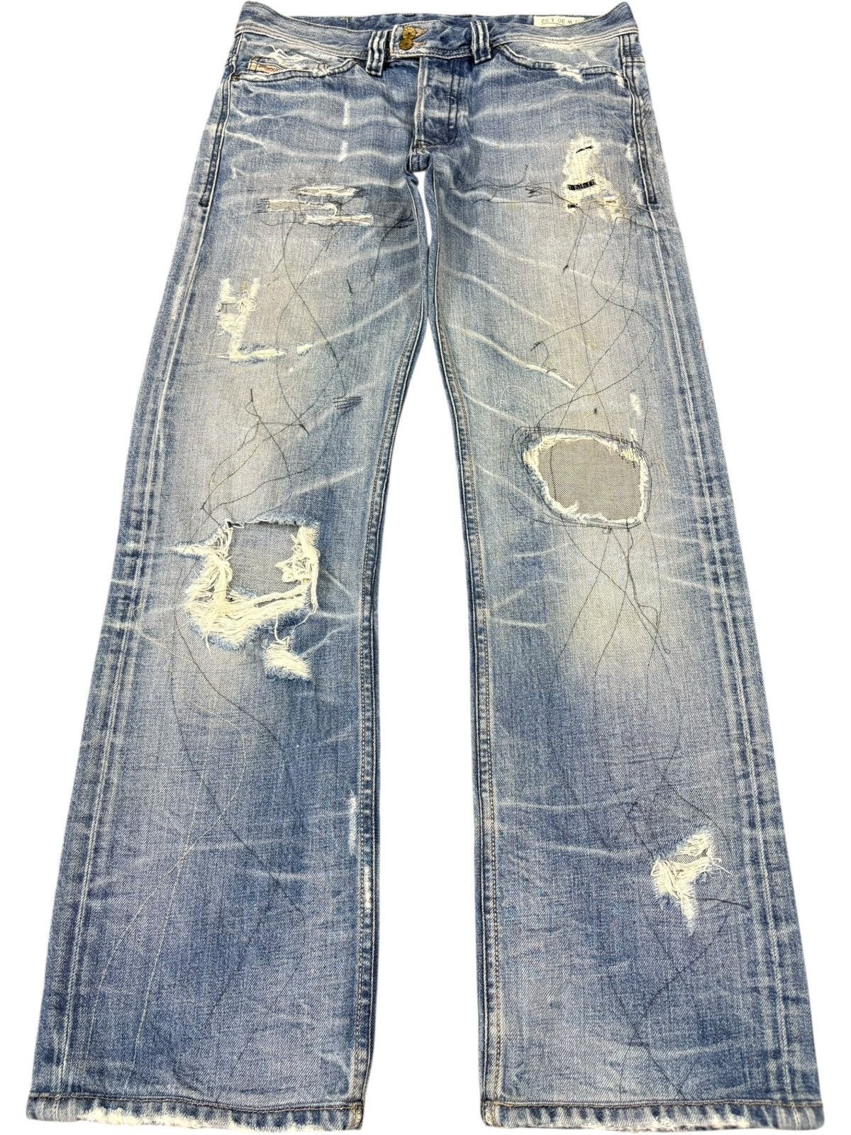 Other Vintage Italy Diesel Viker Faded Wash Distress Loose Jeans Size US 33 - 1 Thumbnail
