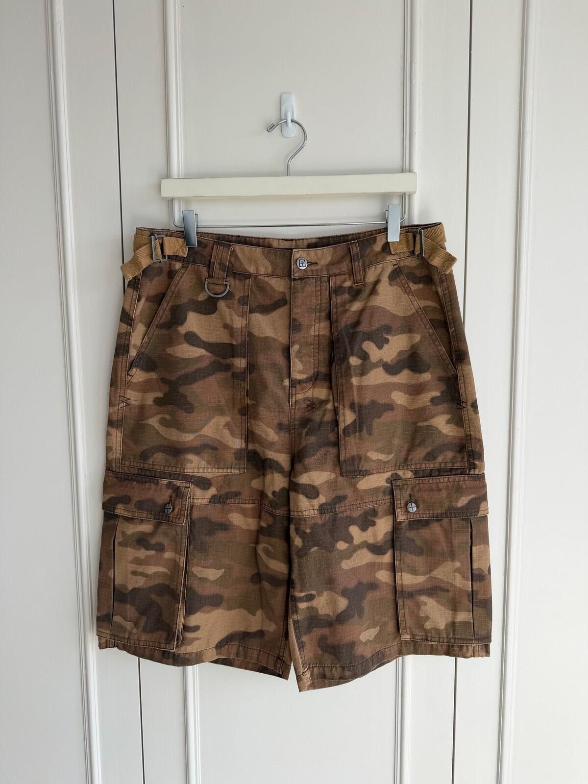 new Ksubi troop cargo short in camo brown medium 32 m shorts