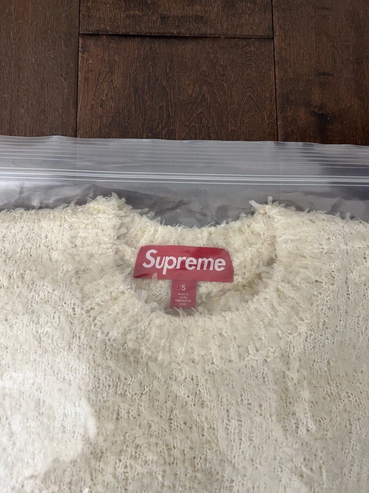 Supreme Supreme SS25 Textured Arc Sweater Cream White Size Small New Size US S / EU 44-46 / 1 - 3 Thumbnail