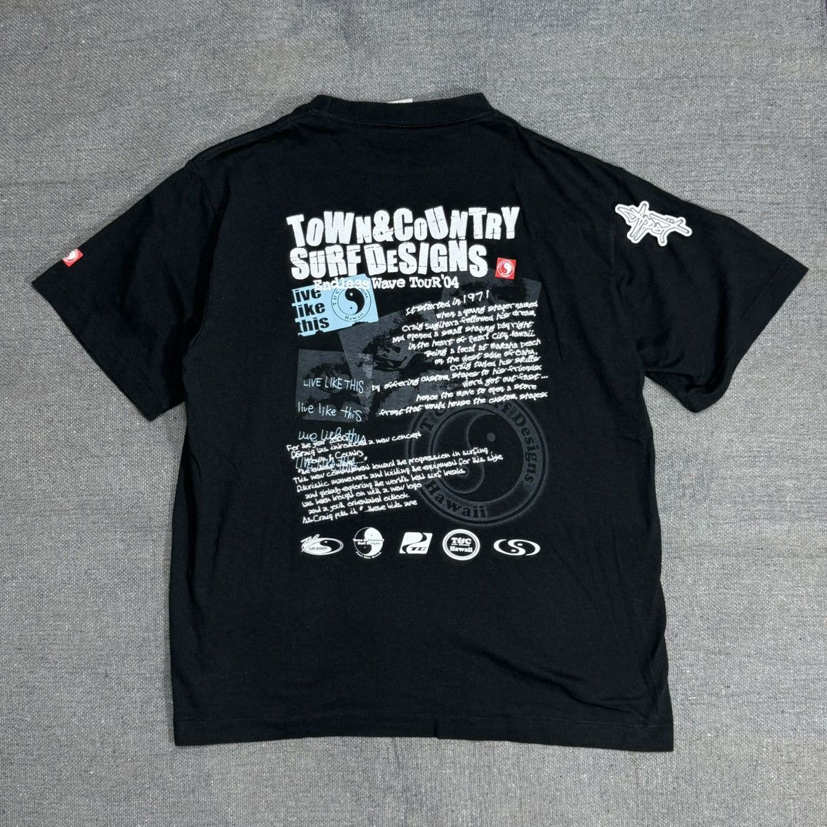 Designer × Vintage t & C Surf Single stitch tshirt back Art Size US M / EU 48-50 / 2 - 1 Thumbnail