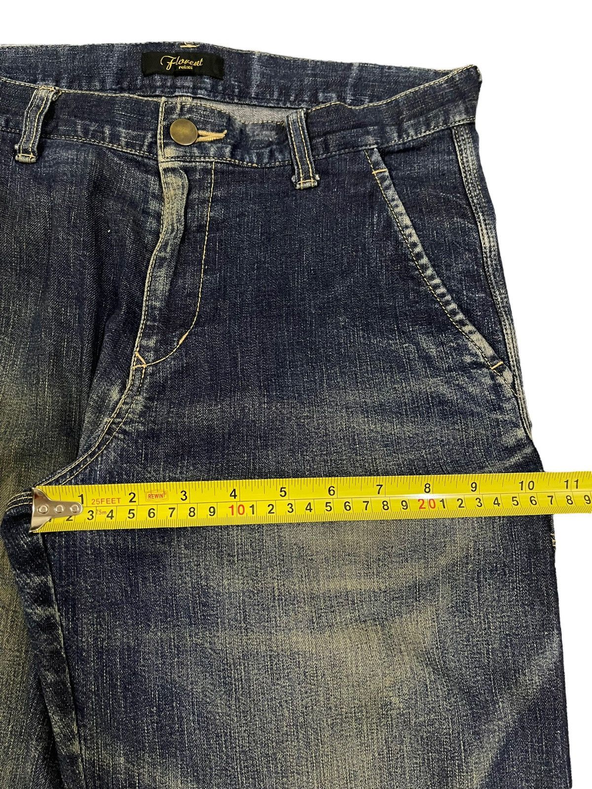 14th Addiction Vintage Japanese Brand Blue Wash Carpenter Baggy Jeans Size US 29 - 12 Thumbnail