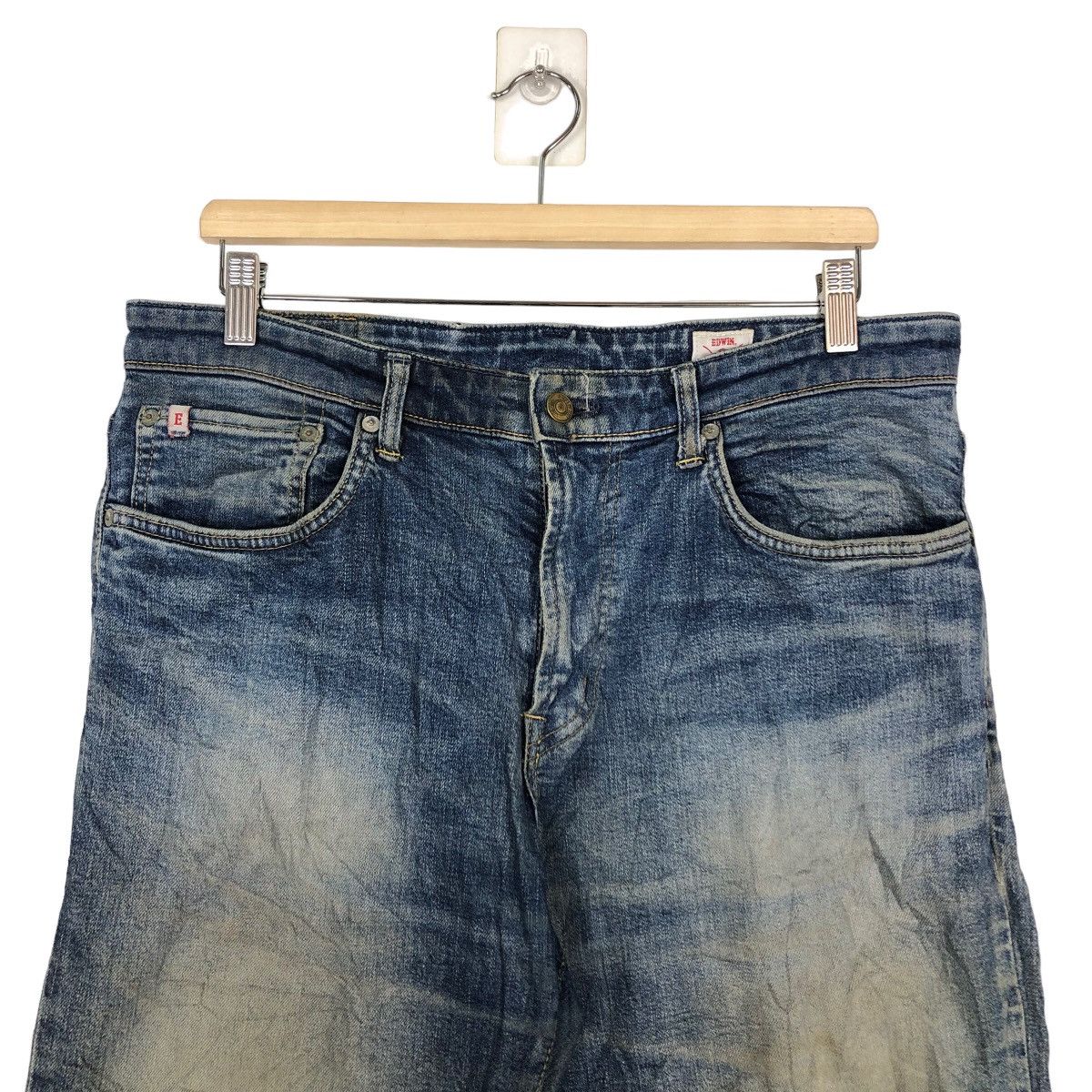 Japanese Brand 🔥90’s Vintage Distressed Denim Jeans Edwin Size US 34 / EU 50 - 3 Thumbnail