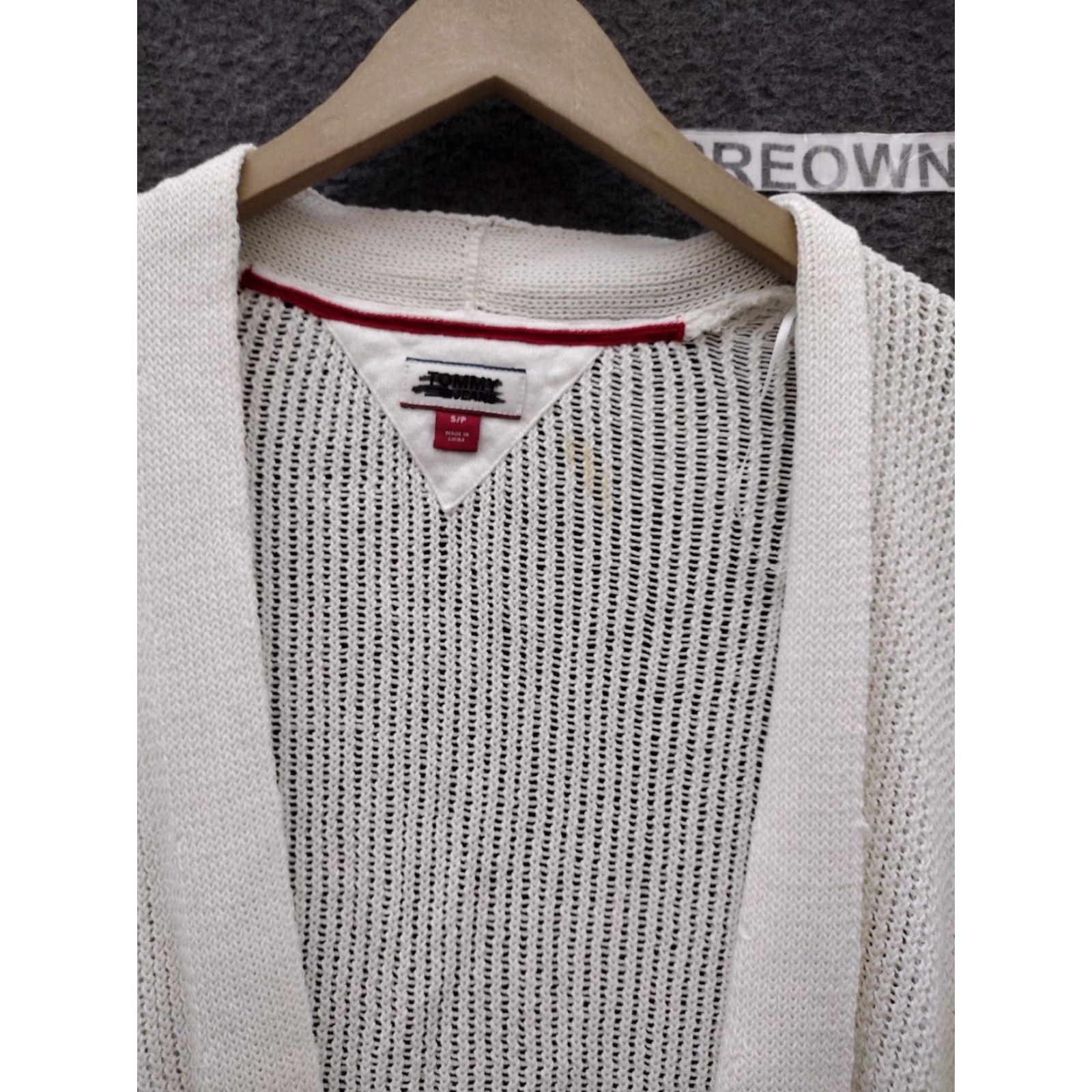 Tommy Hilfiger Tommy Hilfiger Veronica Open-Front Cardigan Ivory Size S Size S / US 4 / IT 40 - 3 Thumbnail