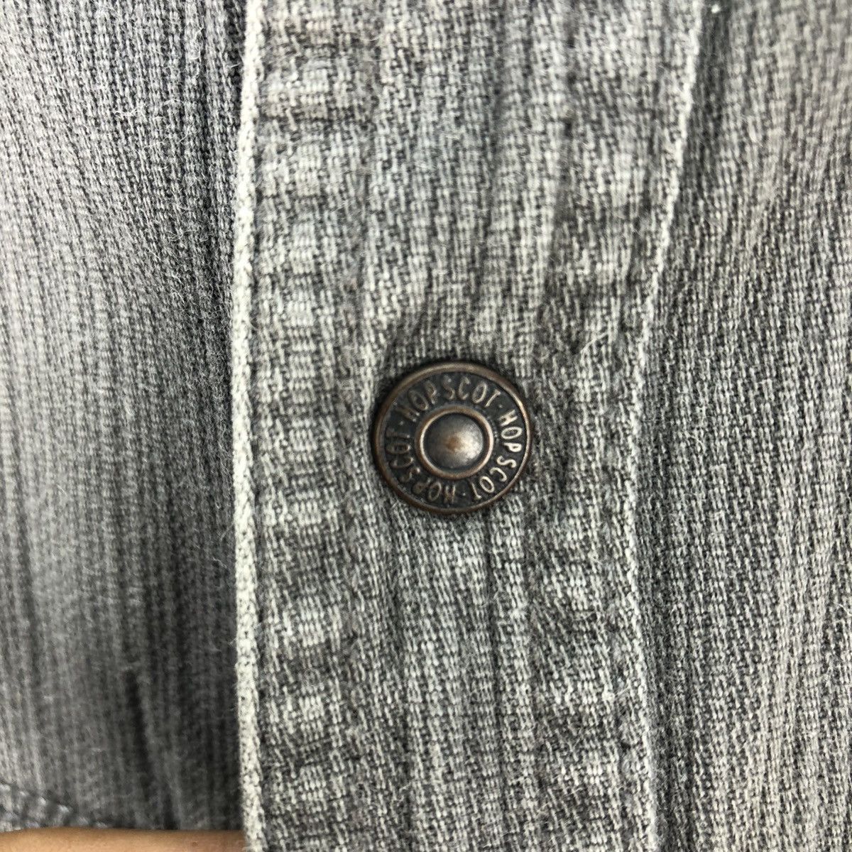 Japanese Brand Vintage 00’s Hop-Scot Faded Denim Work Shirt Size US M / EU 48-50 / 2 - 5 Thumbnail
