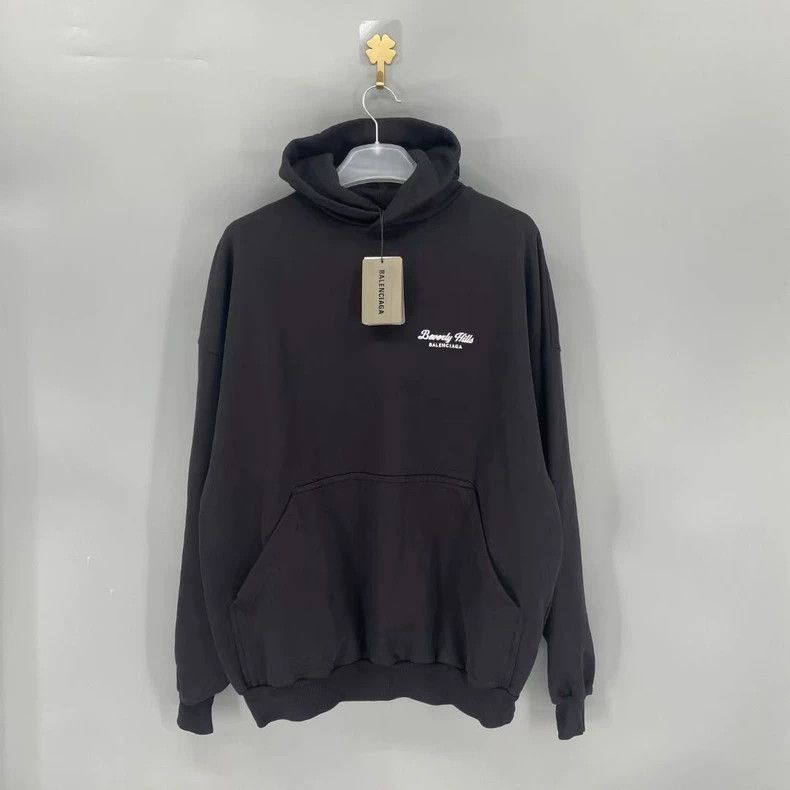 Balenciaga Balenciaga FW24 new black embroidered letter logo hoodie-25 Size US S / EU 44-46 / 1 - 1 Thumbnail
