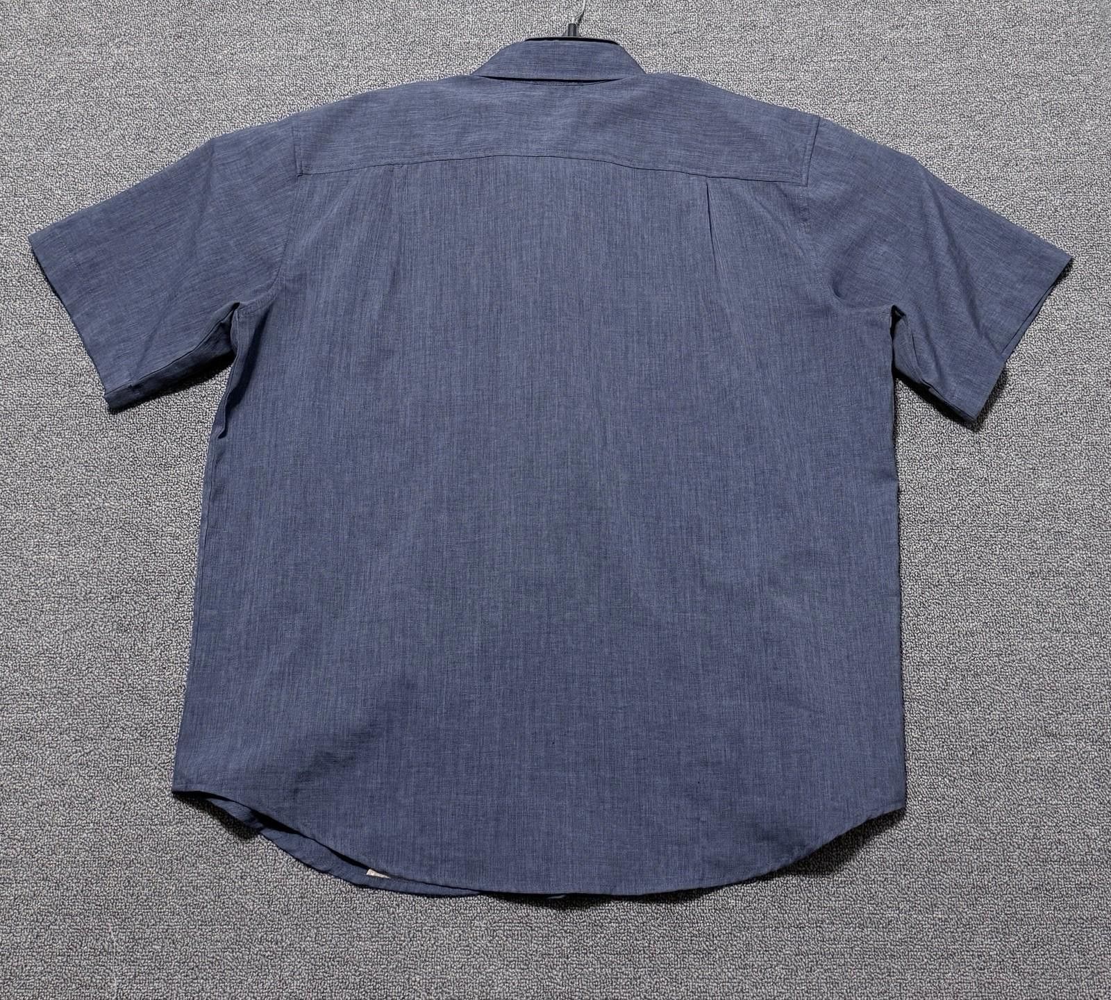 Orvis Orvis Mens XL Grey/Blue SS Button Up Shirt Gorpcore Hiking Size US XL / EU 56 / 4 - 2 Thumbnail