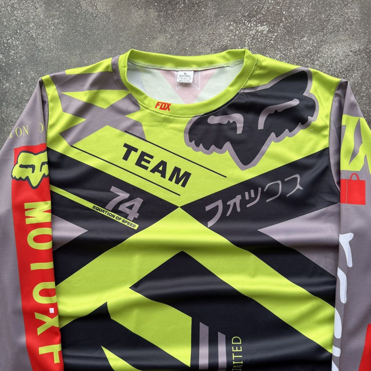Formula 1 Fox Racing Y2K Hype Moto Racing Long Sleeve Jersey Size US XL / EU 56 / 4 - 3 Thumbnail
