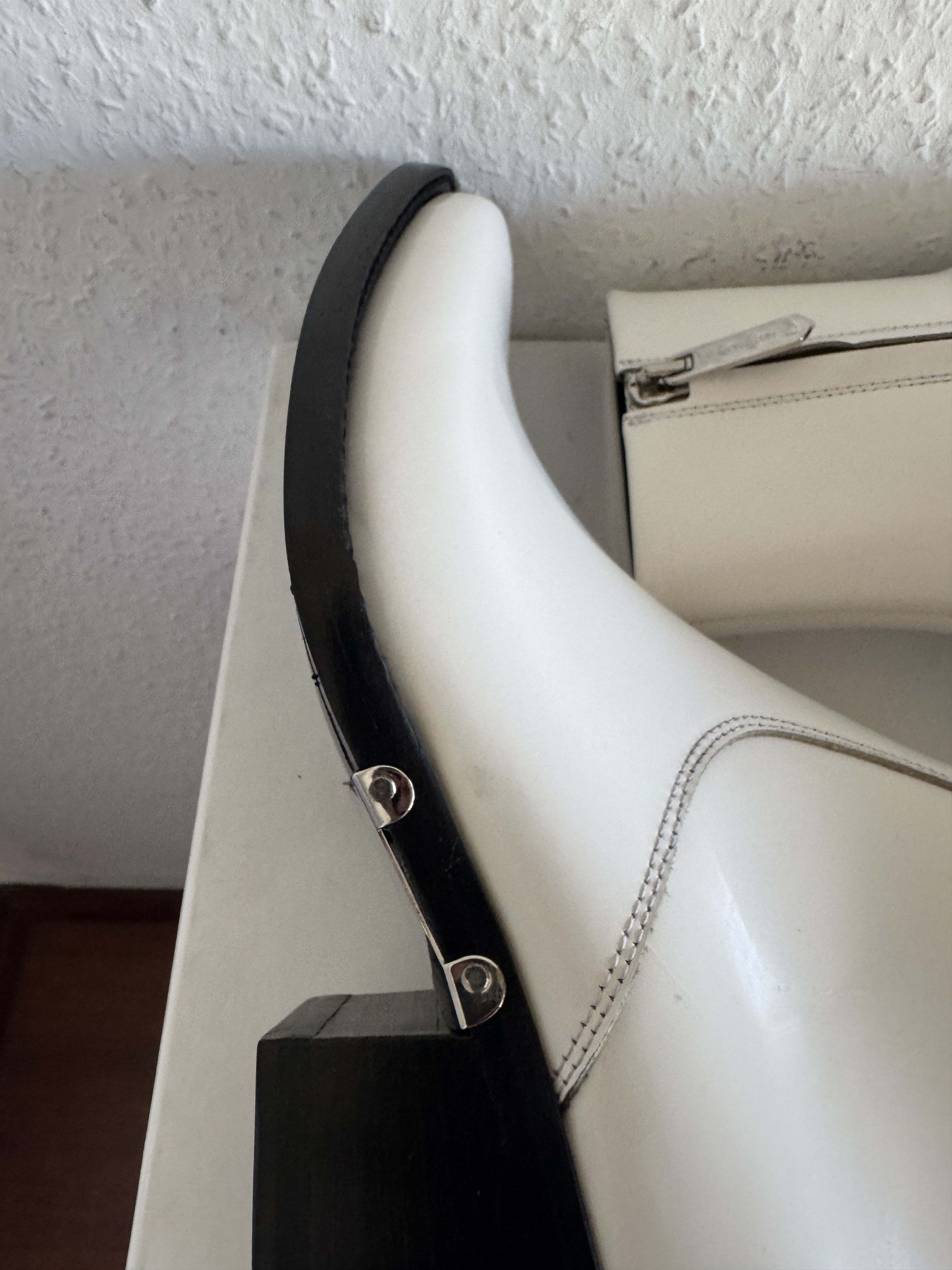 Calvin Klein 205W39NYC White Spazzolato Leather Boots Size US 7 / EU 40 - 6 Thumbnail