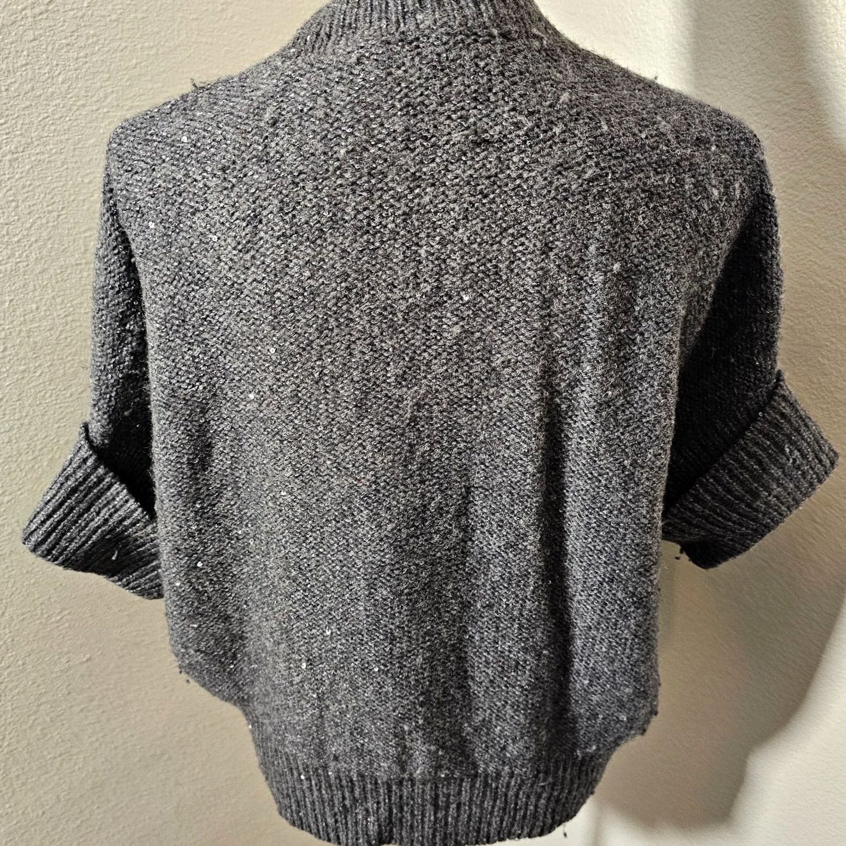 Talbots Talbots Sweater Cardigan Women's Petite Gray Wool Blend Button Raglan Sleeve All Seasons Lightweight Easy Care Size XXS / US 00 / IT 34 - 4 Thumbnail