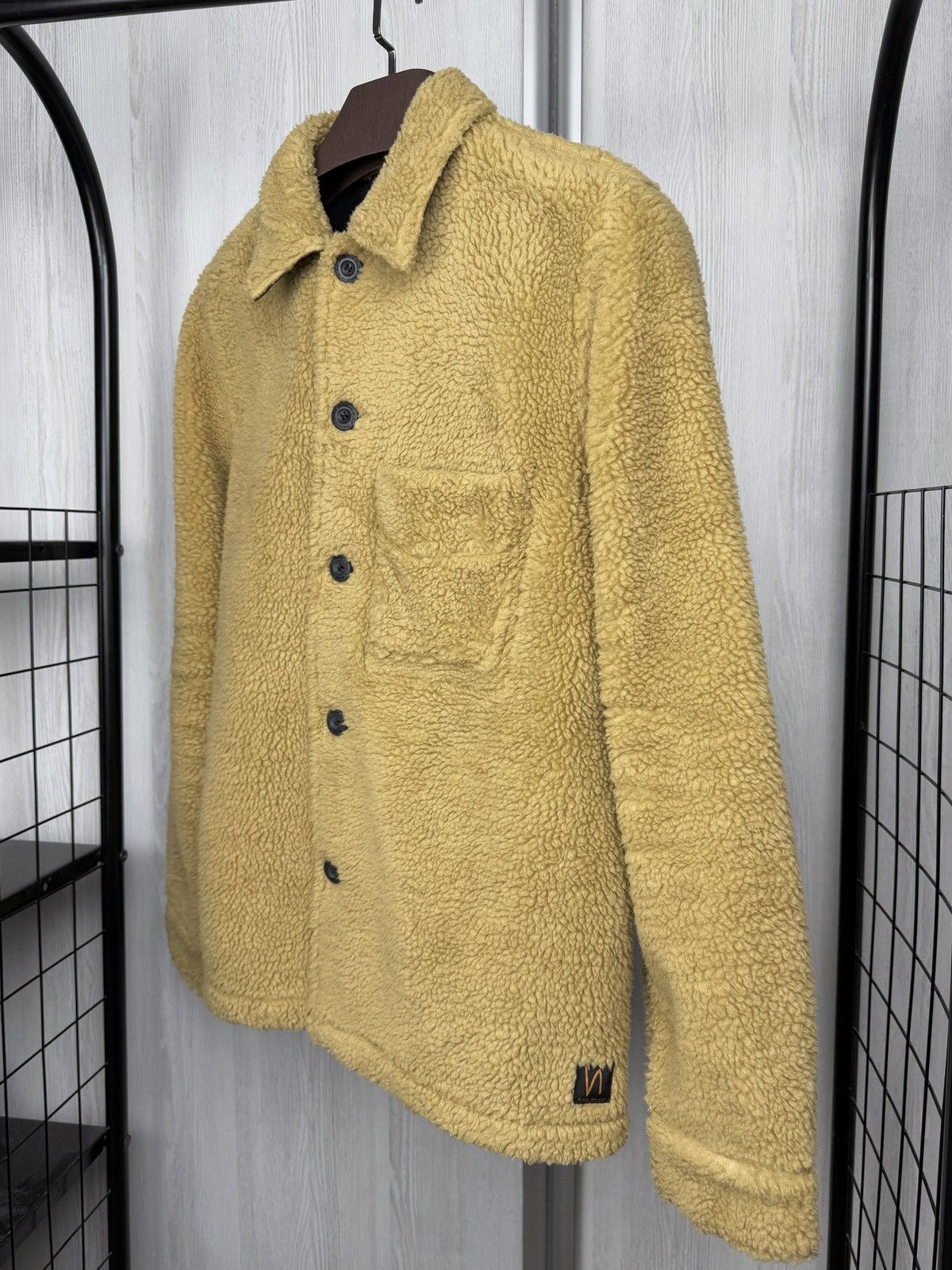 Nudie Jeans Men's Nudie Jeans Sten Recycled Teddy Bear Brown Fleece Sz S Size US S / EU 44-46 / 1 - 5 Thumbnail
